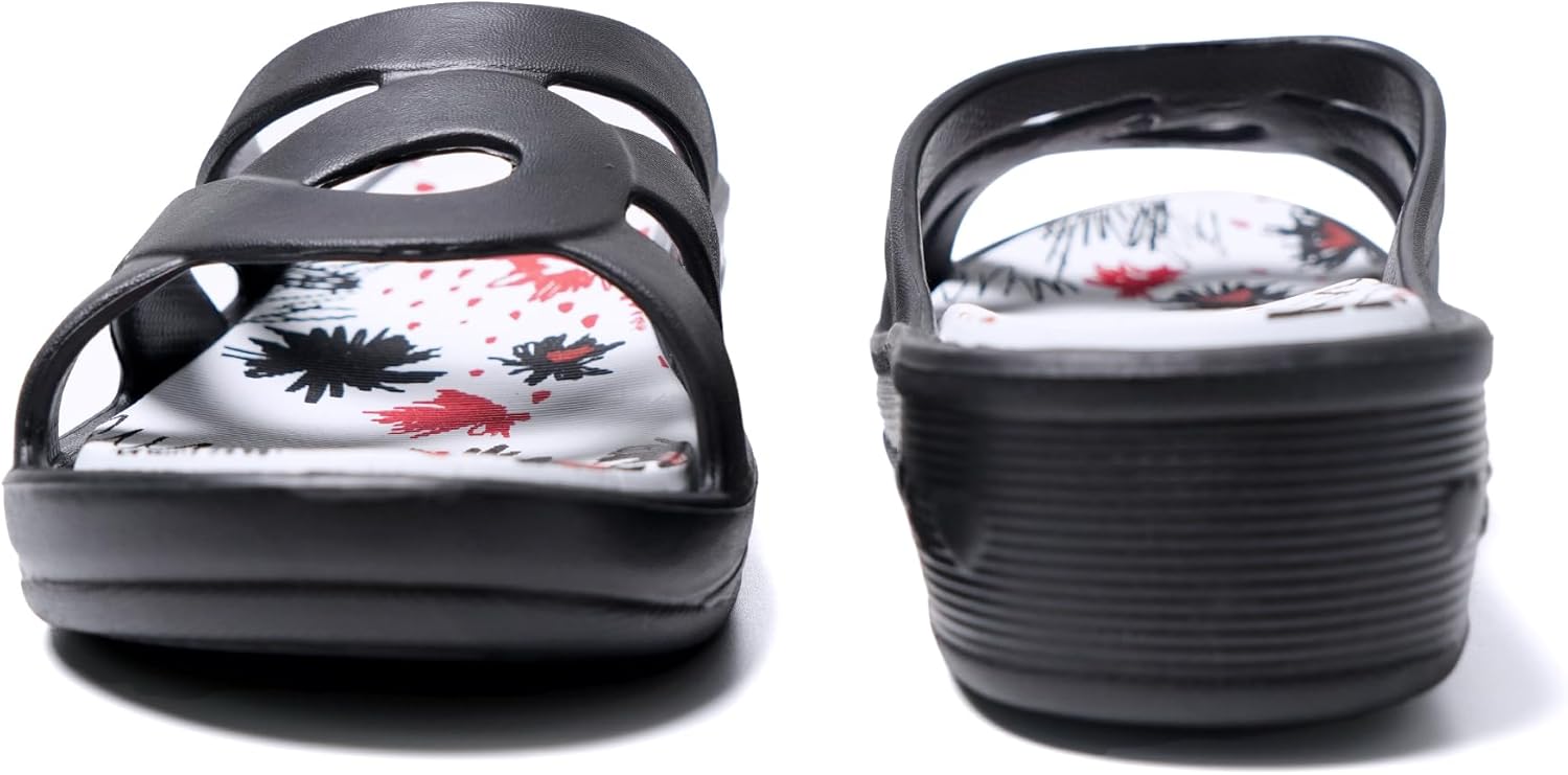 Thumbnail 4 de JOMIX Claquettes Femme – Sandales Tongs Compensées en EVA, Confort Été