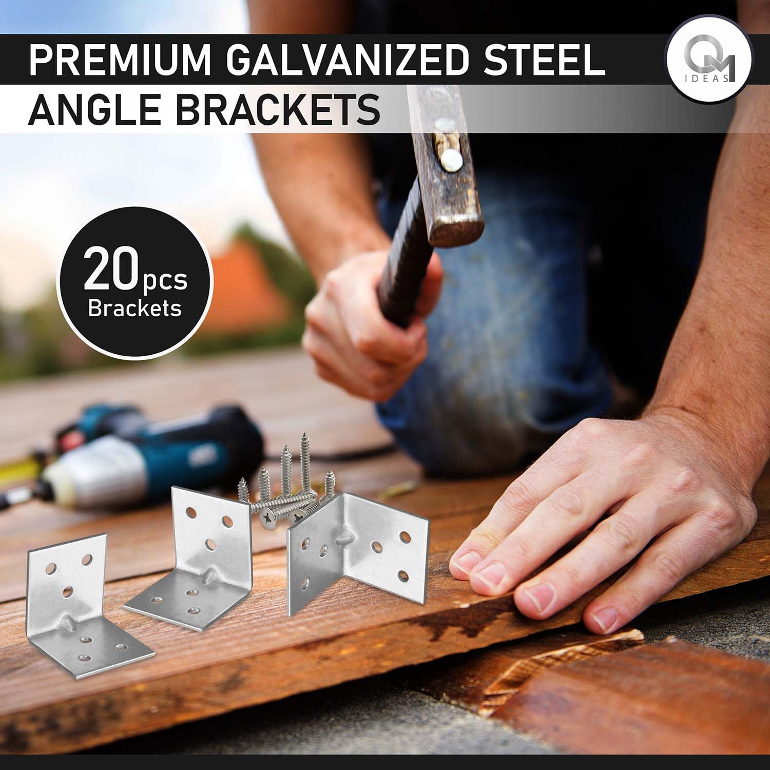 Thumbnail 3 de OMIDEAS 20 x Corner Brackets 30mm
