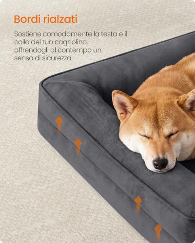 Detalle de Feandrea Cuccia Ortopedica per Cani in Flanella 89 x 63 x 16 cm
