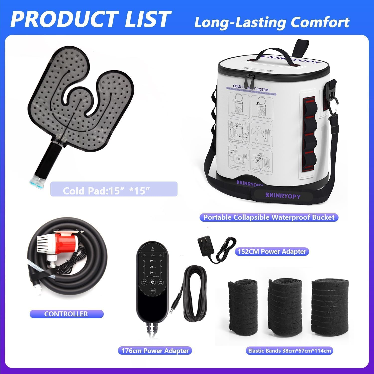 Thumbnail 6 de KINRYOPY Cold Therapy Machine with 15-quart bucket