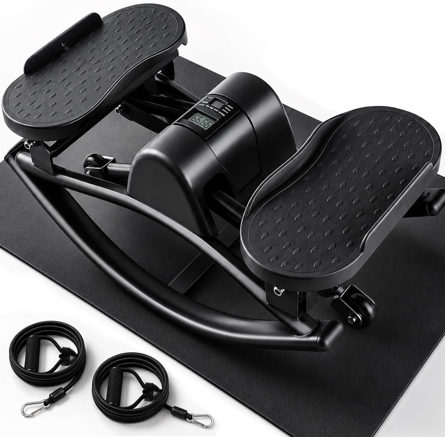 Detalle de ODCPN Rock-006 Side-to-Side Stepper with Resistance Bands and Digital Display
