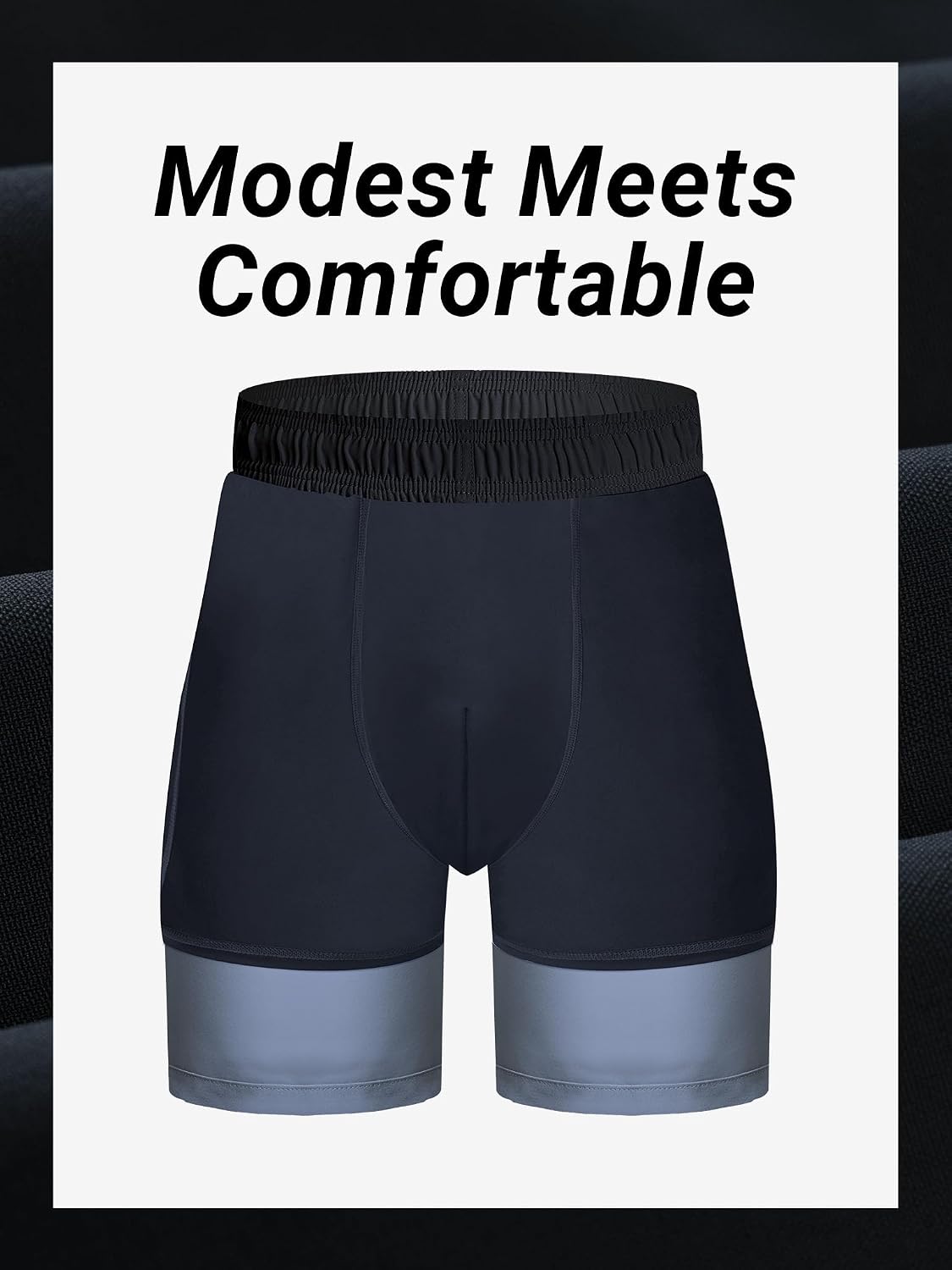 Detalle de Arcweg Herren-Badeshorts mit Kompression Liner