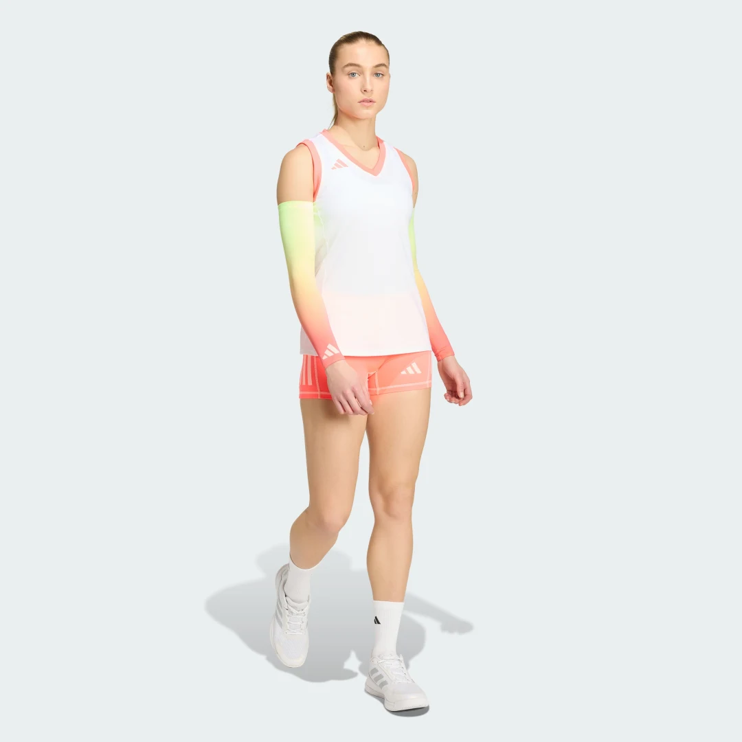 Detalle de Pantalón corto de voleibol 3 Stripes de Adidas — Rosa
