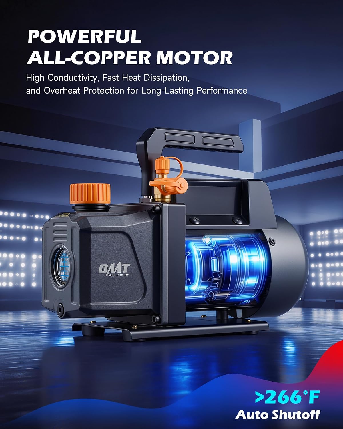 Thumbnail 4 de Orion Motor Tech 1/3 hp 4 cfm AC vacuum pump kit