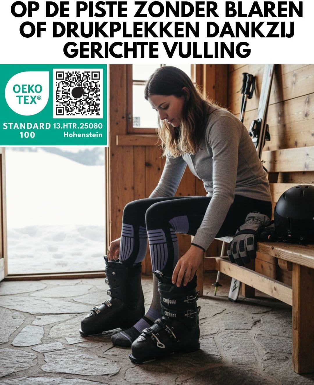 Thumbnail 4 de sockenkauf24 Merino skisokken voor dames, 2 paar