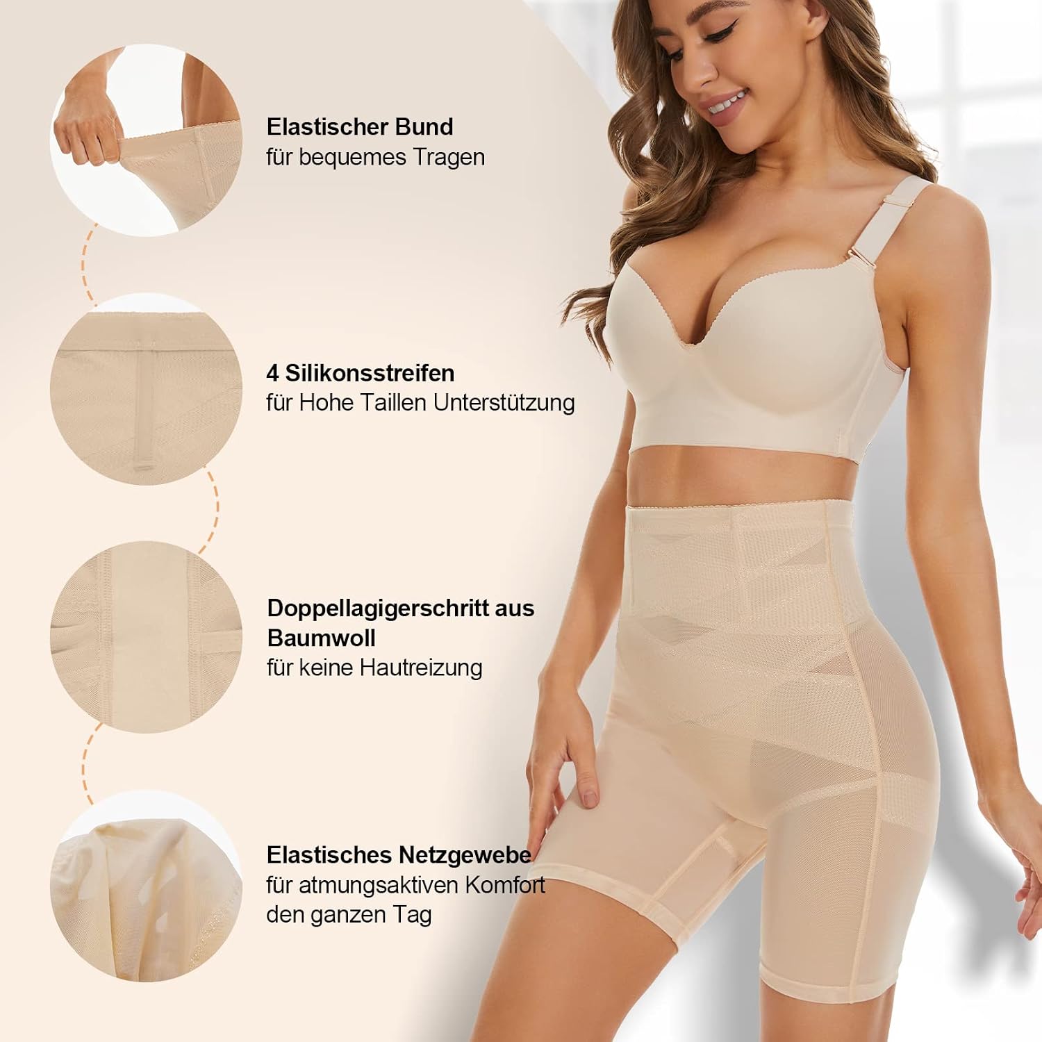 Thumbnail 3 de SIMIYA Bauchweg Unterhose Damen Shapewear – Hohe Taille mit Bauch- und Hüftformung