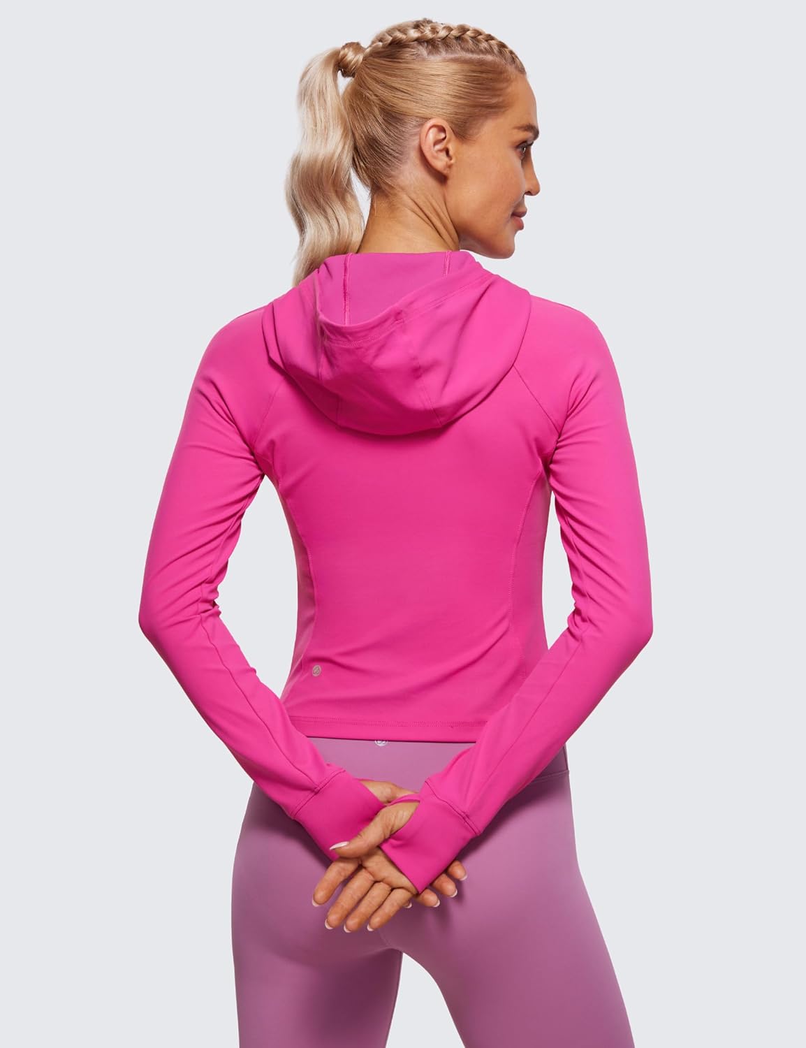 Detalle 2 de CRZ YOGA Butterluxe : veste à capuche d’entraînement femme à fermeture éclair intégrale