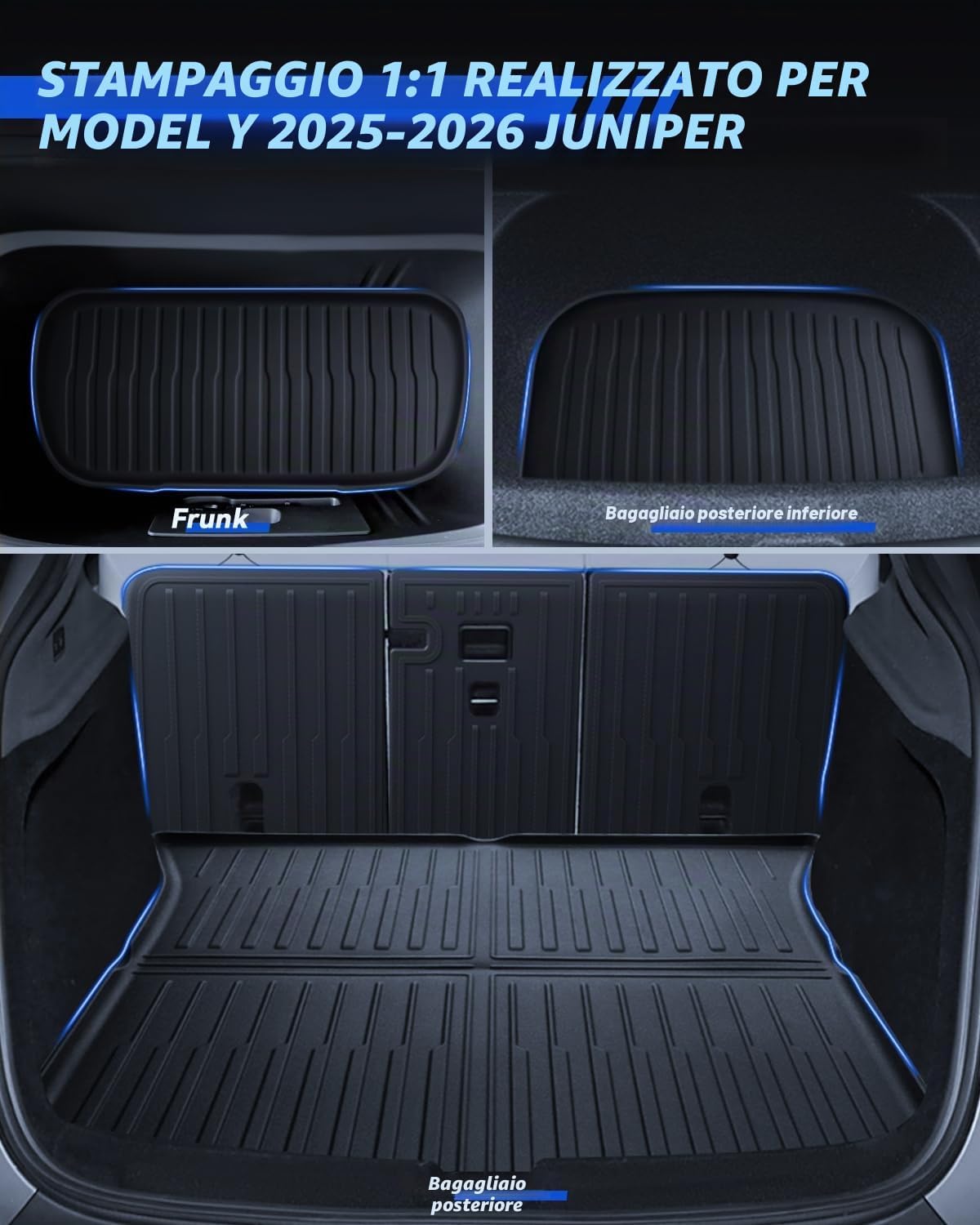 Thumbnail 2 de LANTU Tappetini 9 Pezzi Model Y 2025-26 Juniper