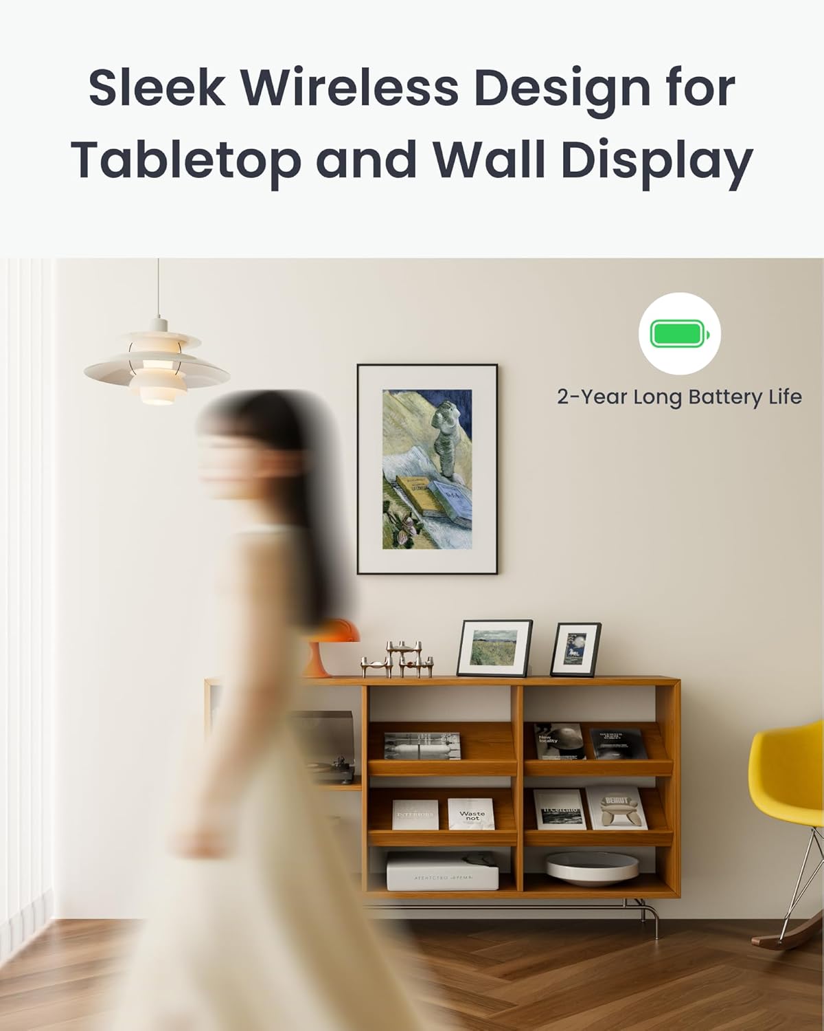 Thumbnail 1 de SwitchBot AI Art Frame 13.3" — Wireless Electronic Ink Photo Frame with AI Art