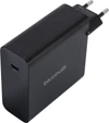 Thumbnail 1 de BlueBuilt 140 W GaN USB-C-Ladegerät (schwarz) + USB-C-Kabel 240 W, 2 m Nylon