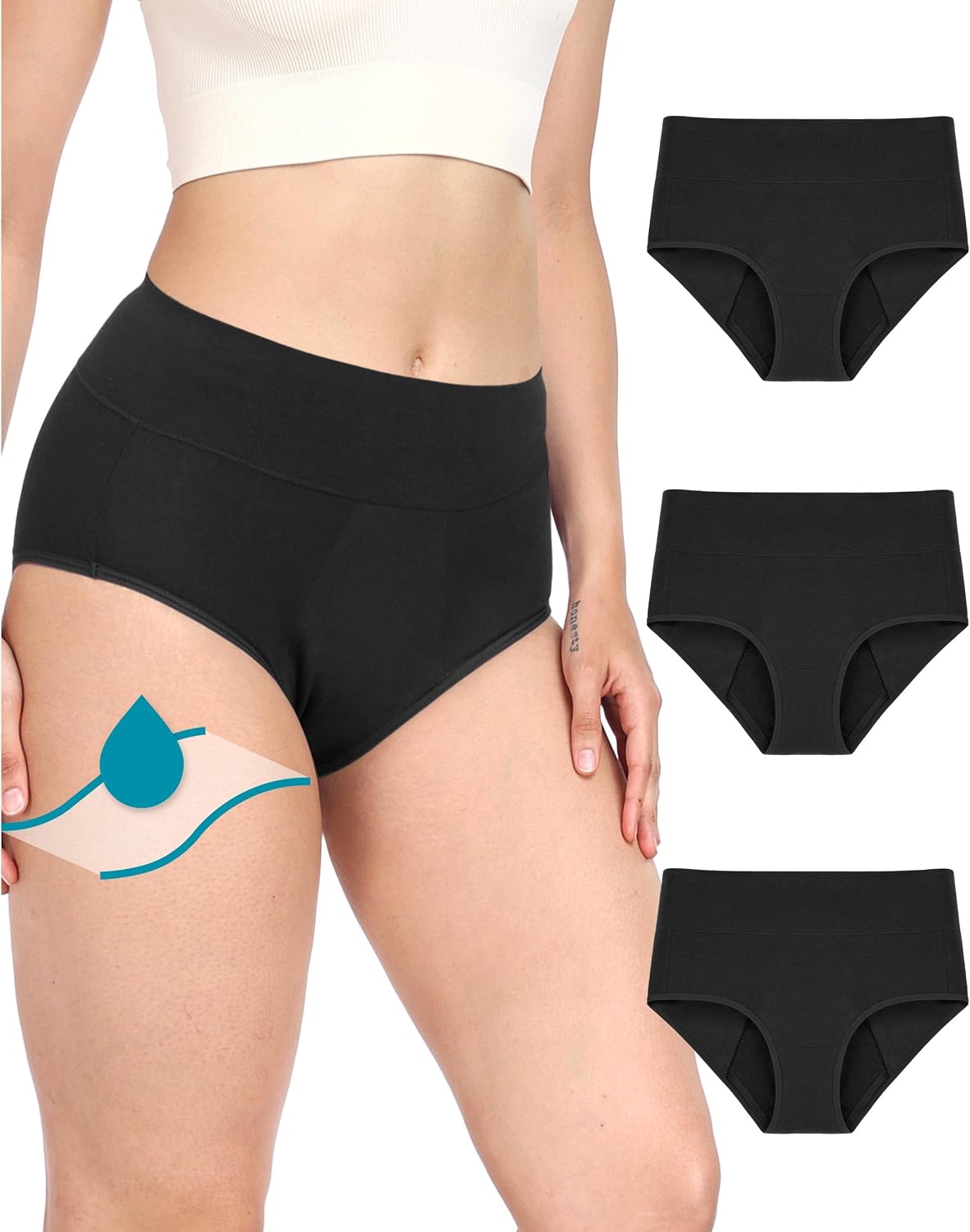 Detalle de Neione Culotte menstruelle 5 tampons đ©Č