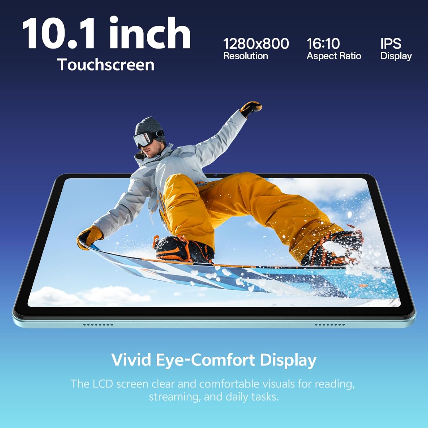 Detalle de SVITOO 10-Inch Android Tablet with Android 16: A practical pick for families and casual users
