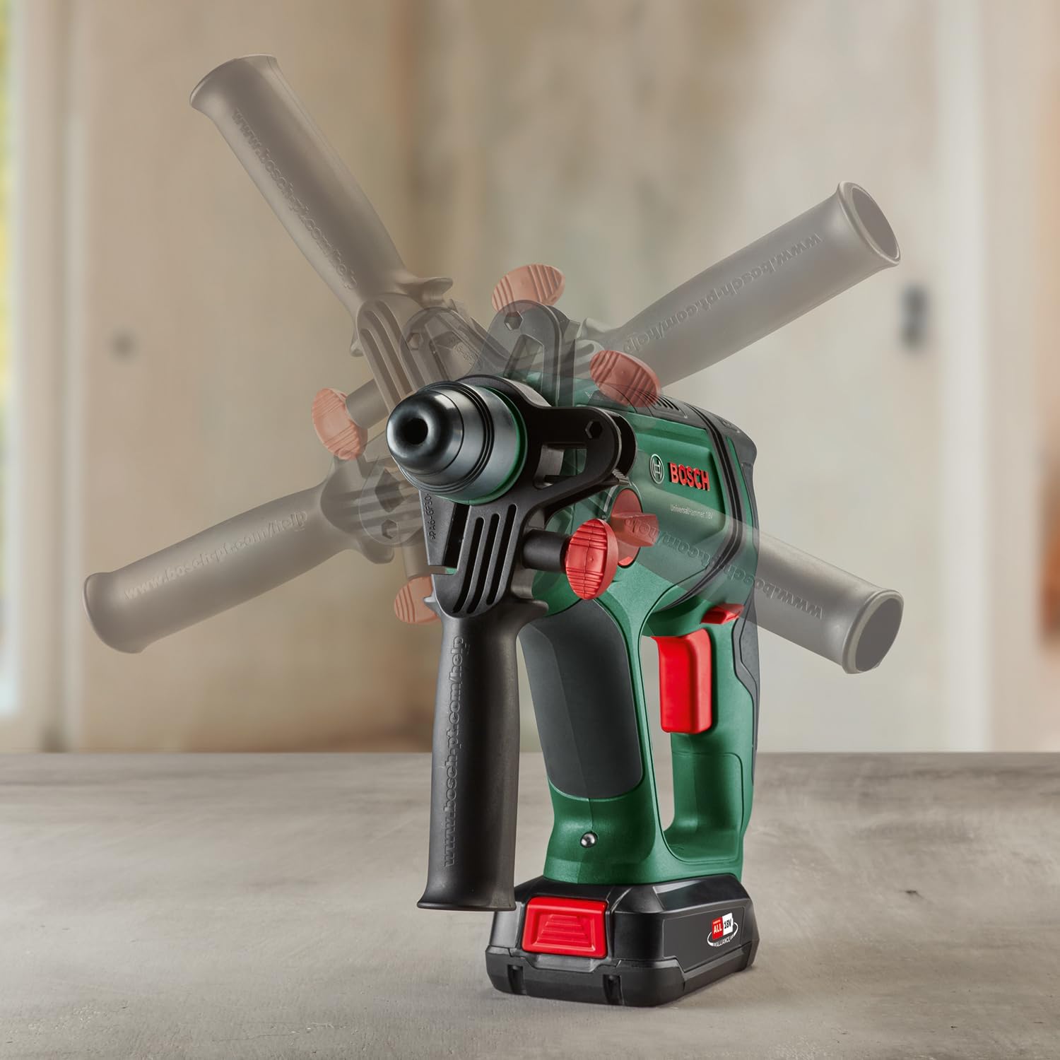 Thumbnail 4 de Bosch UniversalHammer 18V: martello perforatore a batteria 4-in-1 con SDS Plus 2,0 J