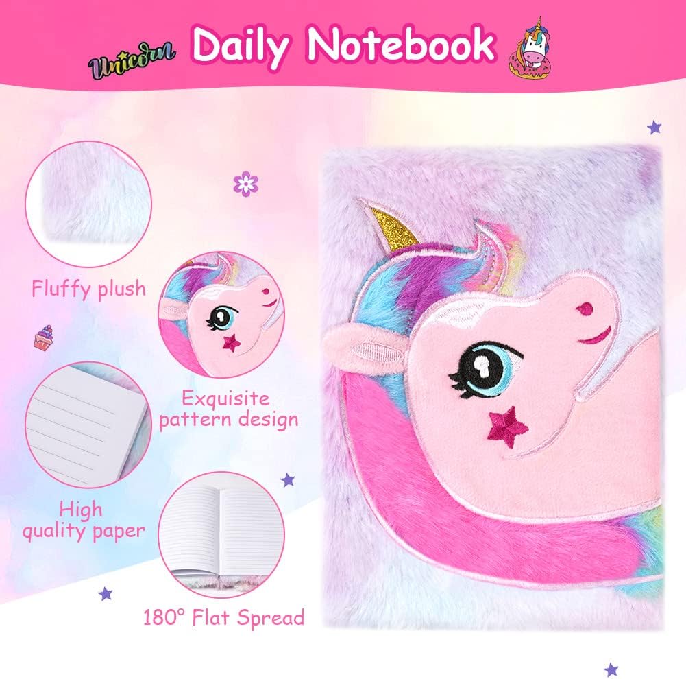 Detalle 2 de OFFCUP Quaderno Peluche Unicorno A5 15x21CM