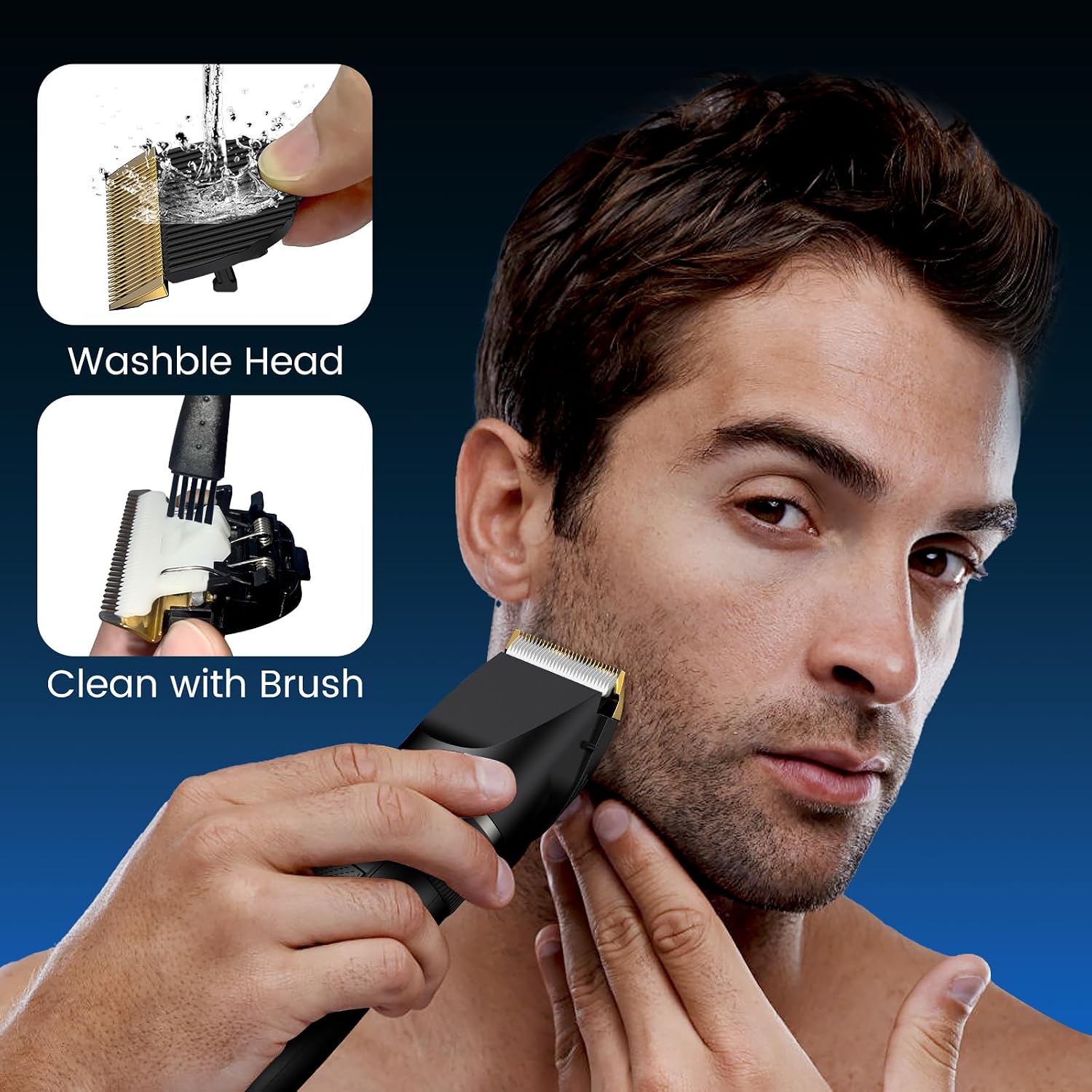 Thumbnail 6 de Professional Hair Trimmer Hair Clippers with LCD 1️⃣✂