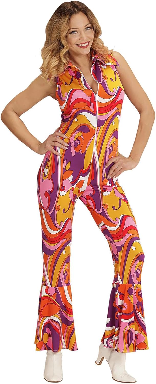 Thumbnail 5 de W WIDMANN MILANO Party Fashion Kostüm 70er Jahre – Overall mit Schlaghose (Größe L)