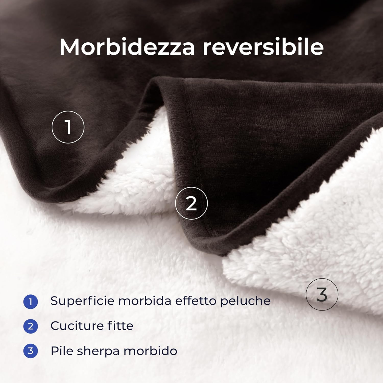 Detalle 2 de Dreamzie Coperta impermeabile per cani 127x152 cm in pile Sherpa