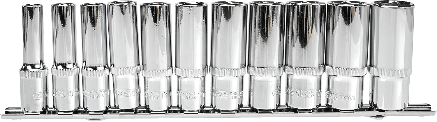 Thumbnail 1 de KS Tools 918.0611 : jeu de douilles 6 pans 3/8” (11 pièces)