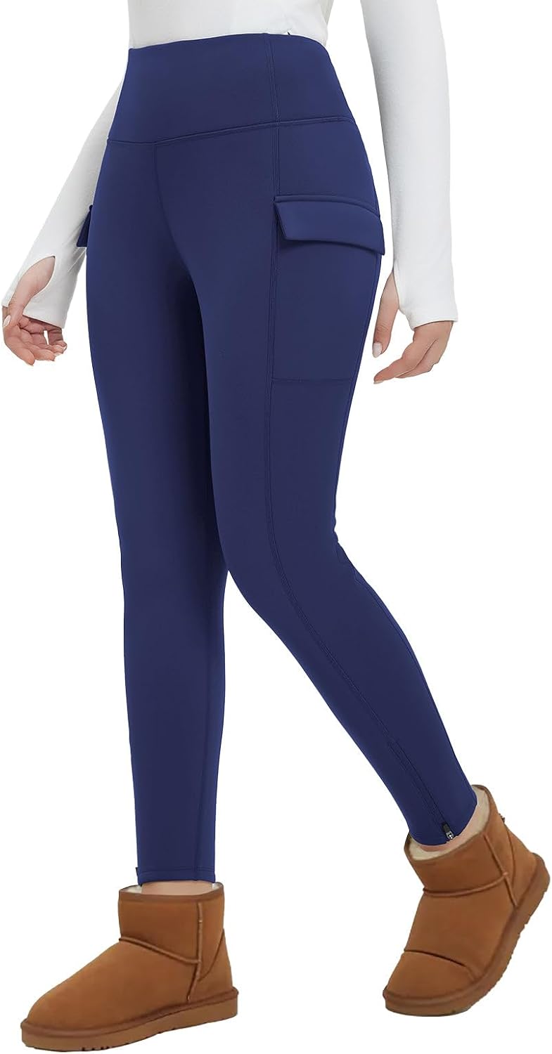 Thumbnail 6 de baleaf Women's Fleece Lined High-Waisted Ski Leggings