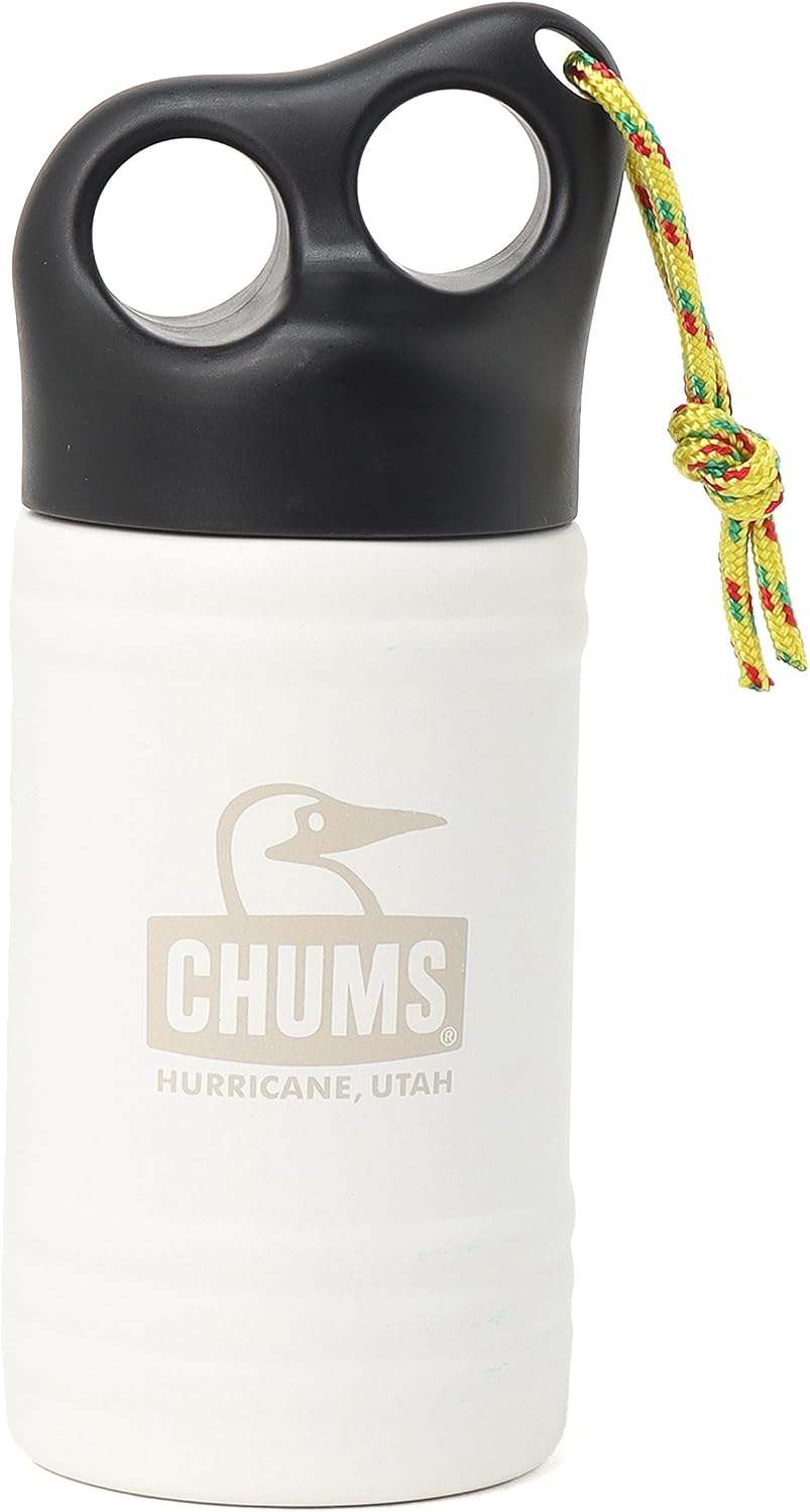 Detalle 2 de CHUMS Camper Wave Bottle 300ml ステンレスボトル、直径約7cmでドリンクホルダー対応