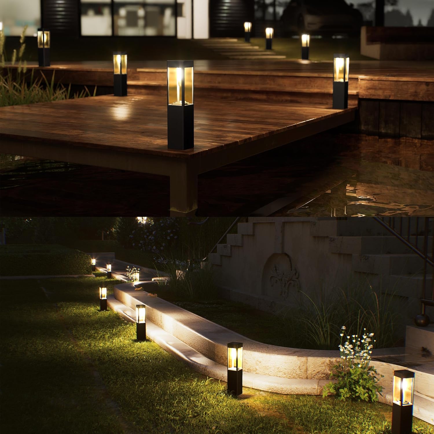 Thumbnail 6 de Joomer Solar Lights Outdoor Garden – 4 Pack Warm White Pathway Lights