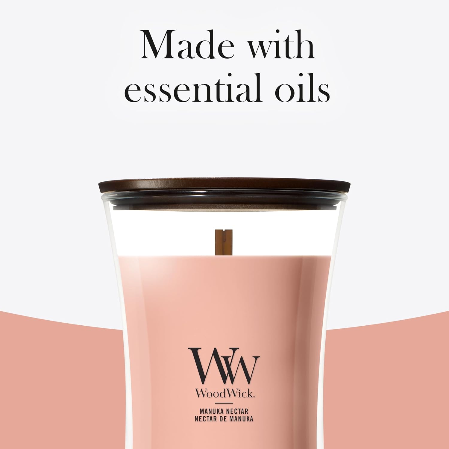 Thumbnail 5 de WoodWick Scented Candle | Large Hourglass, Manuka Nectar