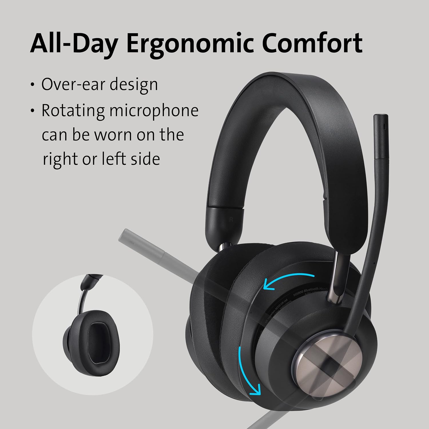 Detalle de Kensington H3000 Casque Bluetooth USB-C