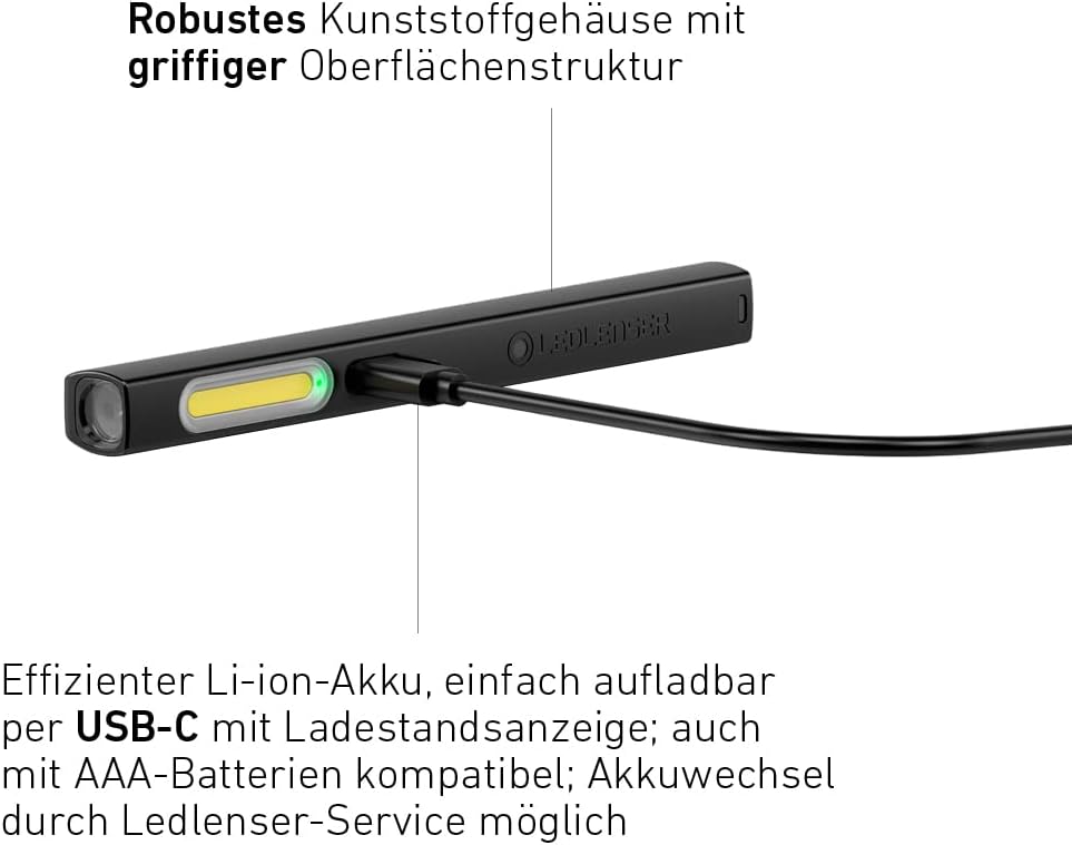 Thumbnail 3 de Ledlenser W2R Work Stablampe LED Werkstatt – kompakte, aufladbare 220 lm