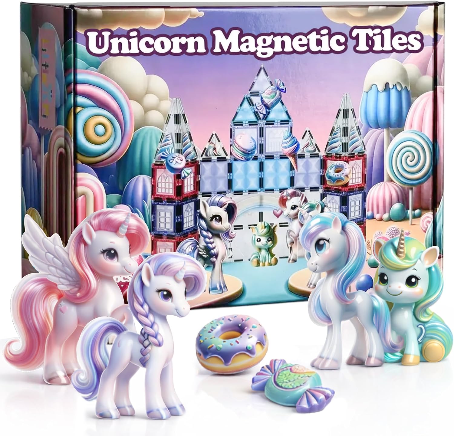 Detalle de Little Pi Unicorn Magnetic Tiles 61