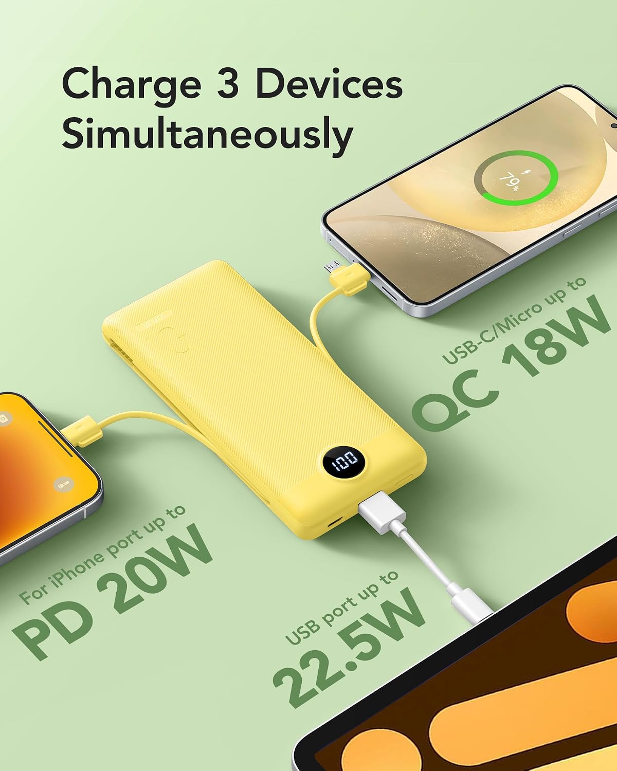 Detalle 2 de VRURC Power Bank 10000mAh