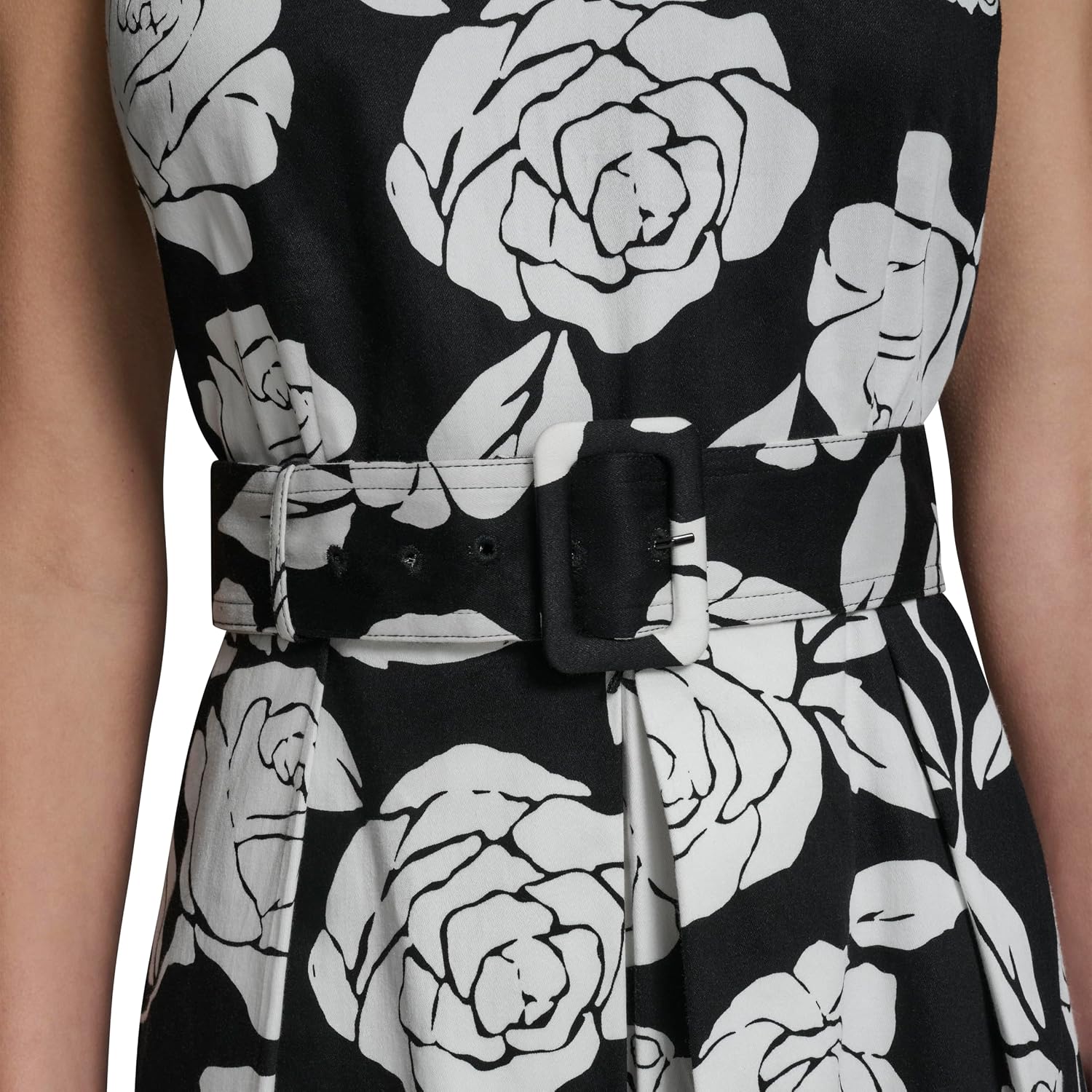 Detalle de Karl Lagerfeld belted shirt dress