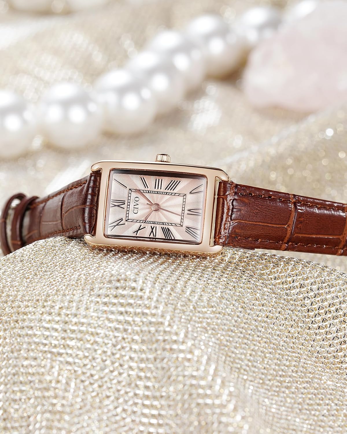 Detalle 2 de CIVO Damen-Armbanduhr mit 20x25 mm