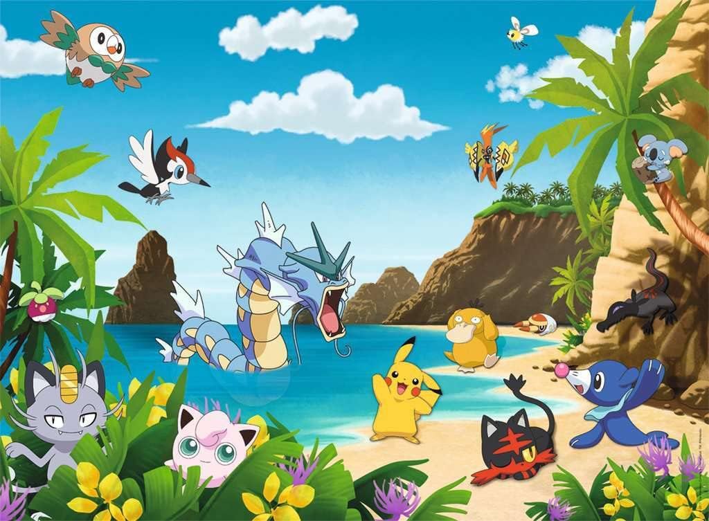 Detalle 2 de Ravensburger Puzzle Pokémon 200 pezzi 49×36 cm per bambini