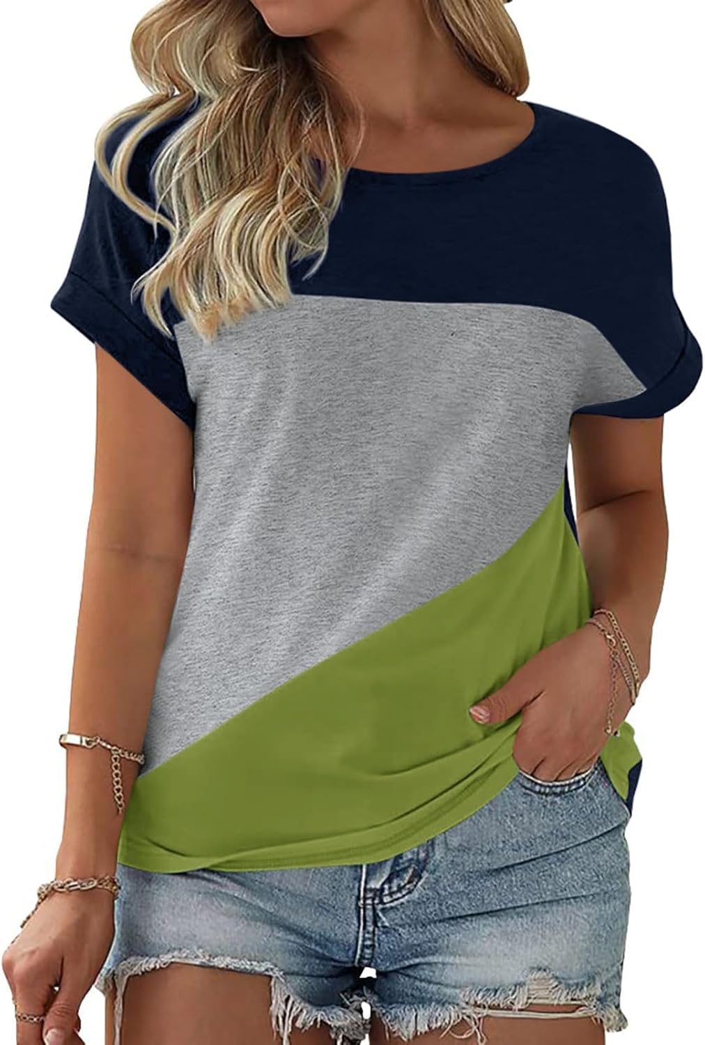 Detalle de Fisoew T-shirt col rond coton été