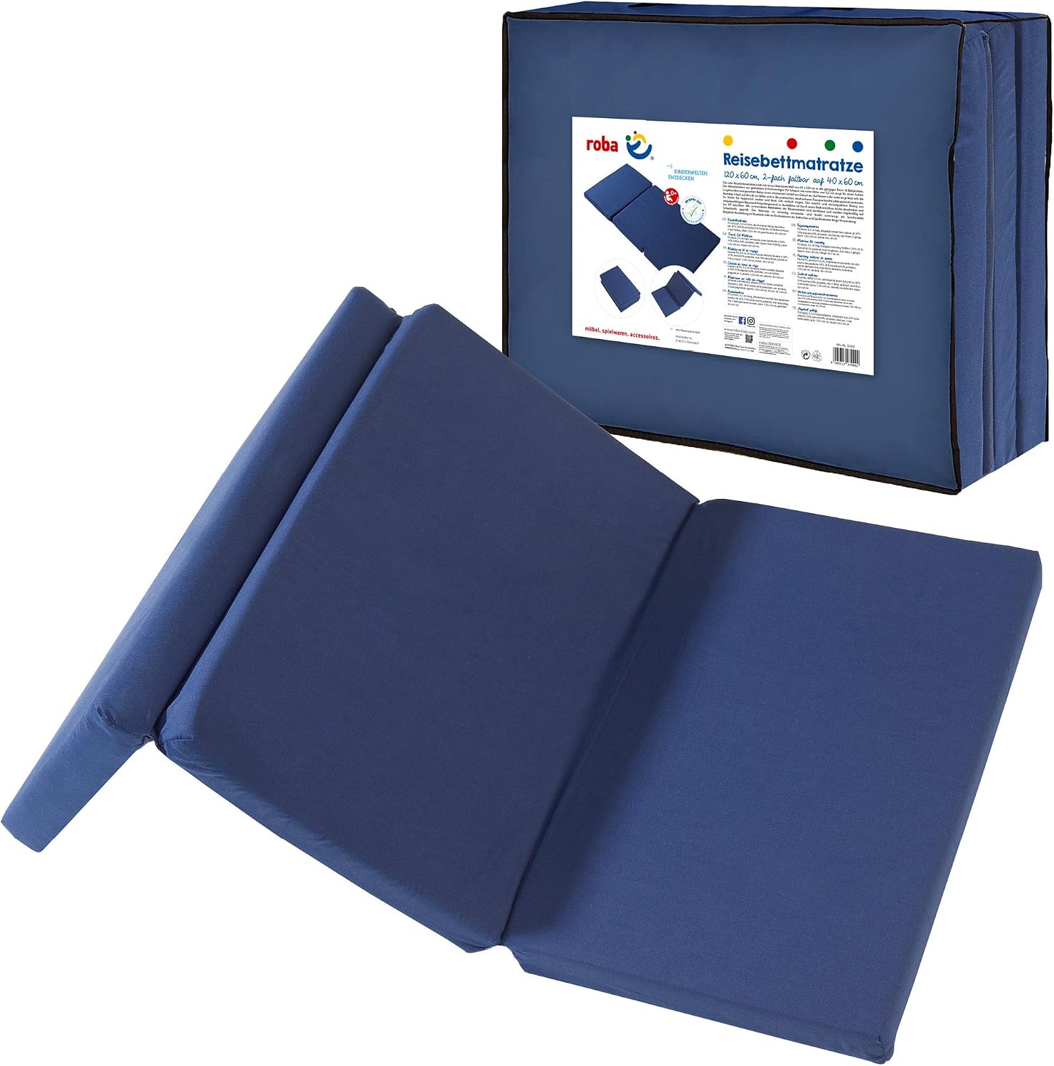 Roba Matelas Bébé de Voyage Pliant 60x120 cm