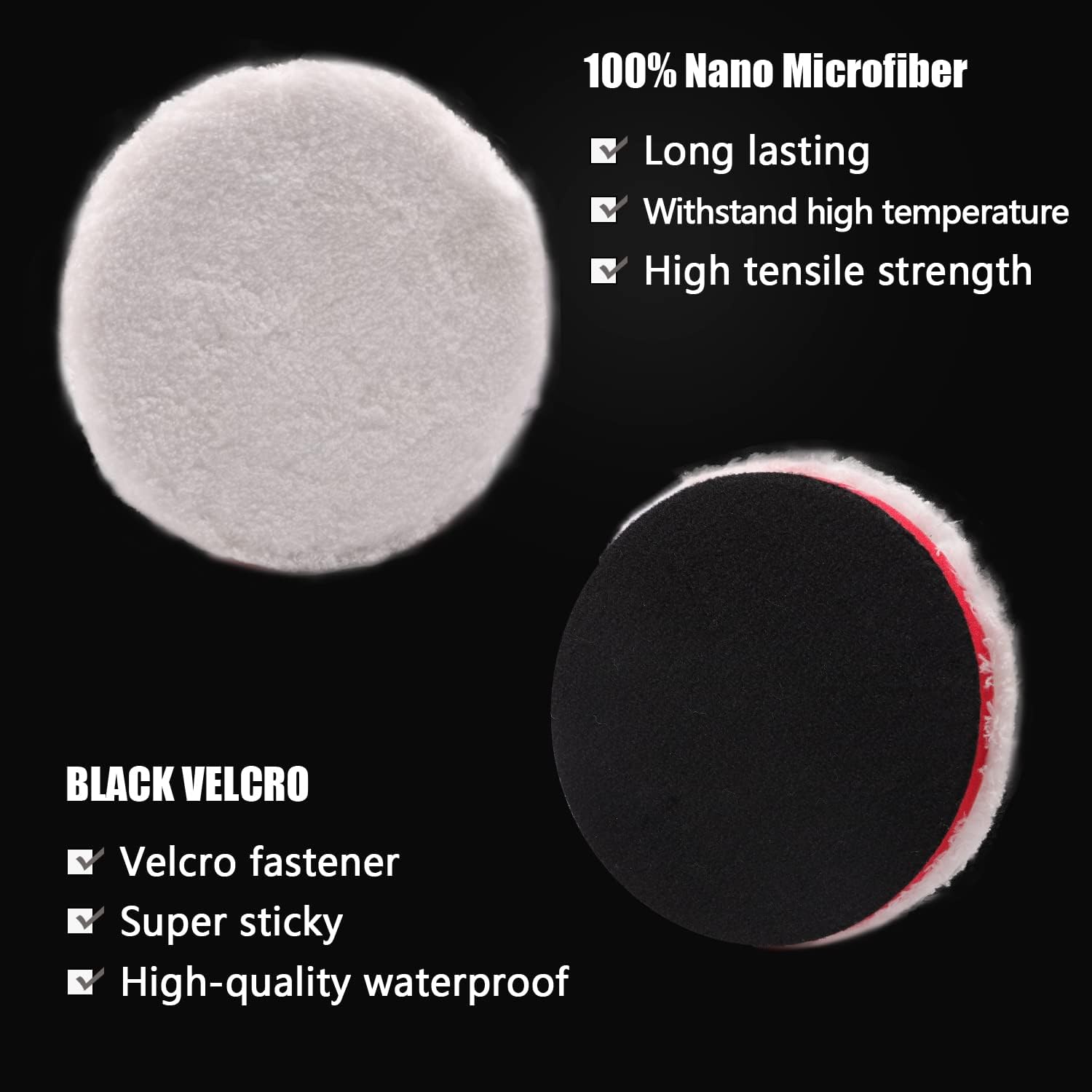 Detalle 2 de ZFE 6" Buffing Polishing Pads 7-Pack 🧽
