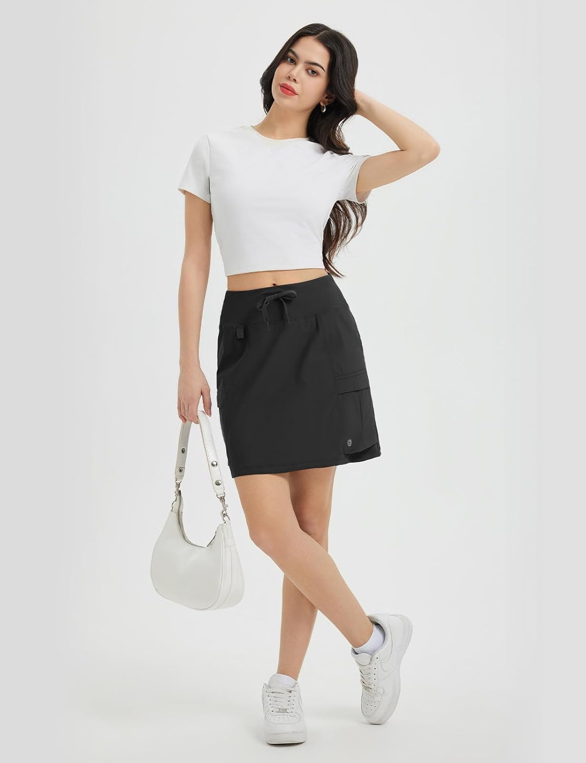 Thumbnail 2 de baleaf Women's 16" Hiking Cargo Skort Skirt High Waisted with Pockets UPF 50+ Sun Protection Quick Dry