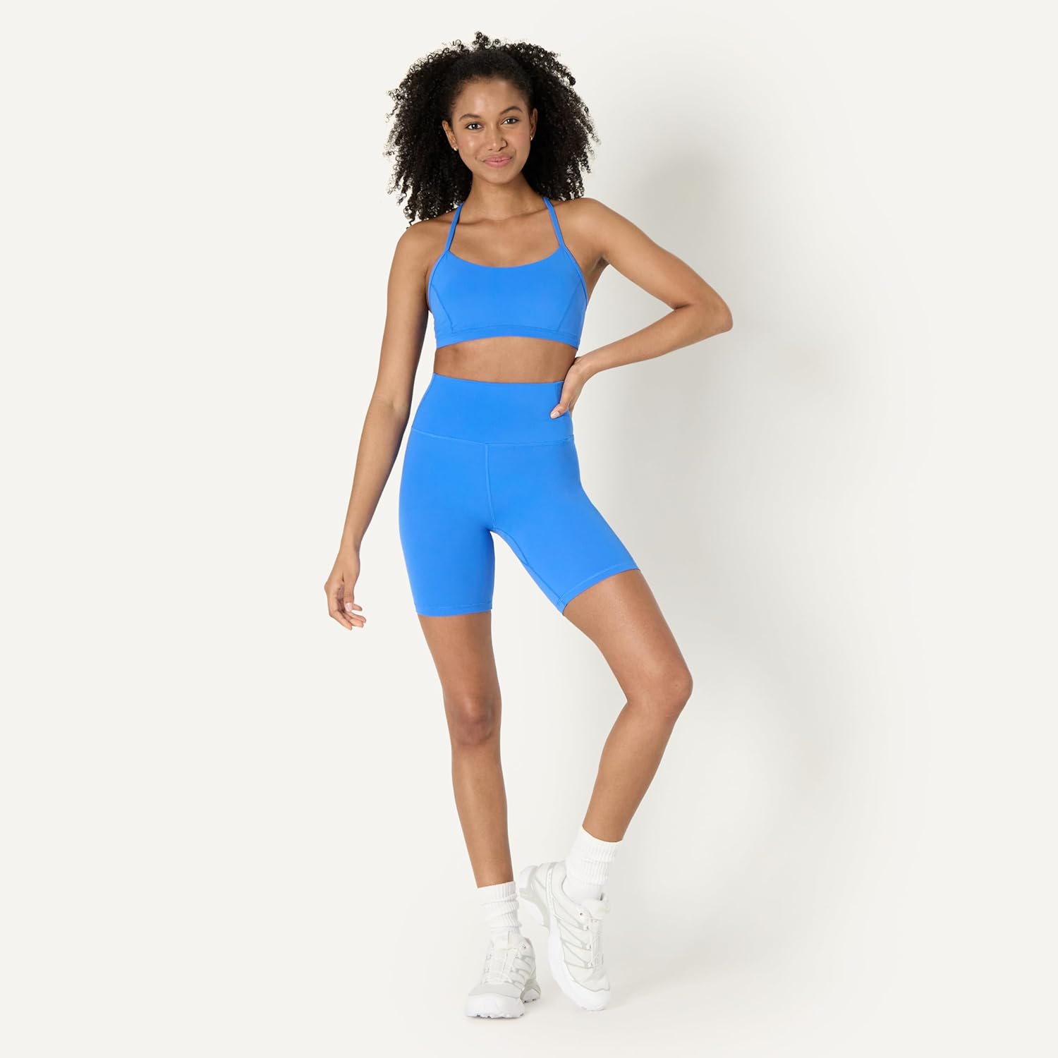 Detalle de Amazon Essentials Women's Active FormFlex Buttery Soft High Waist Yoga Biker Shorts