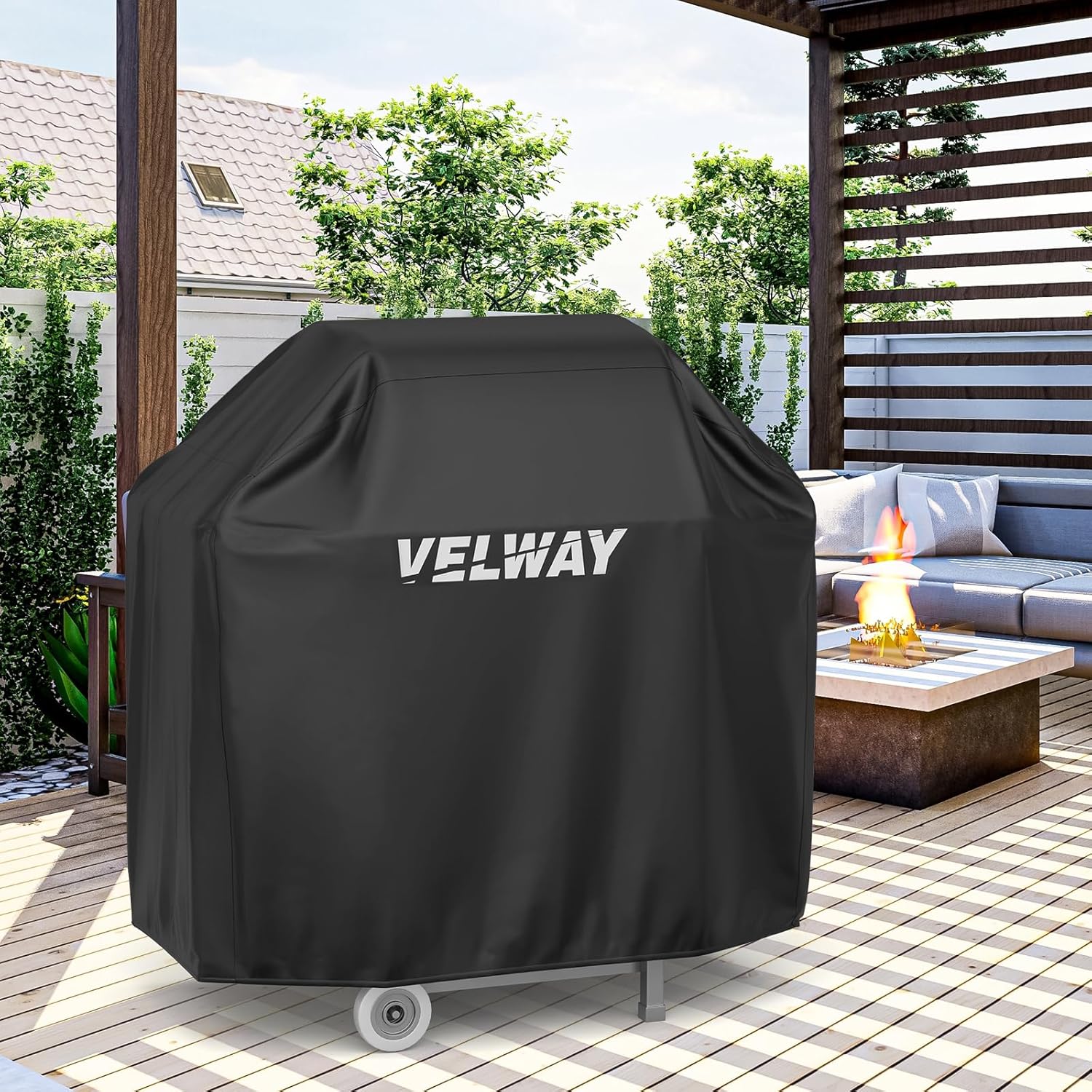 Thumbnail 6 de Velway Funda impermeable para barbacoa 210D 🏕