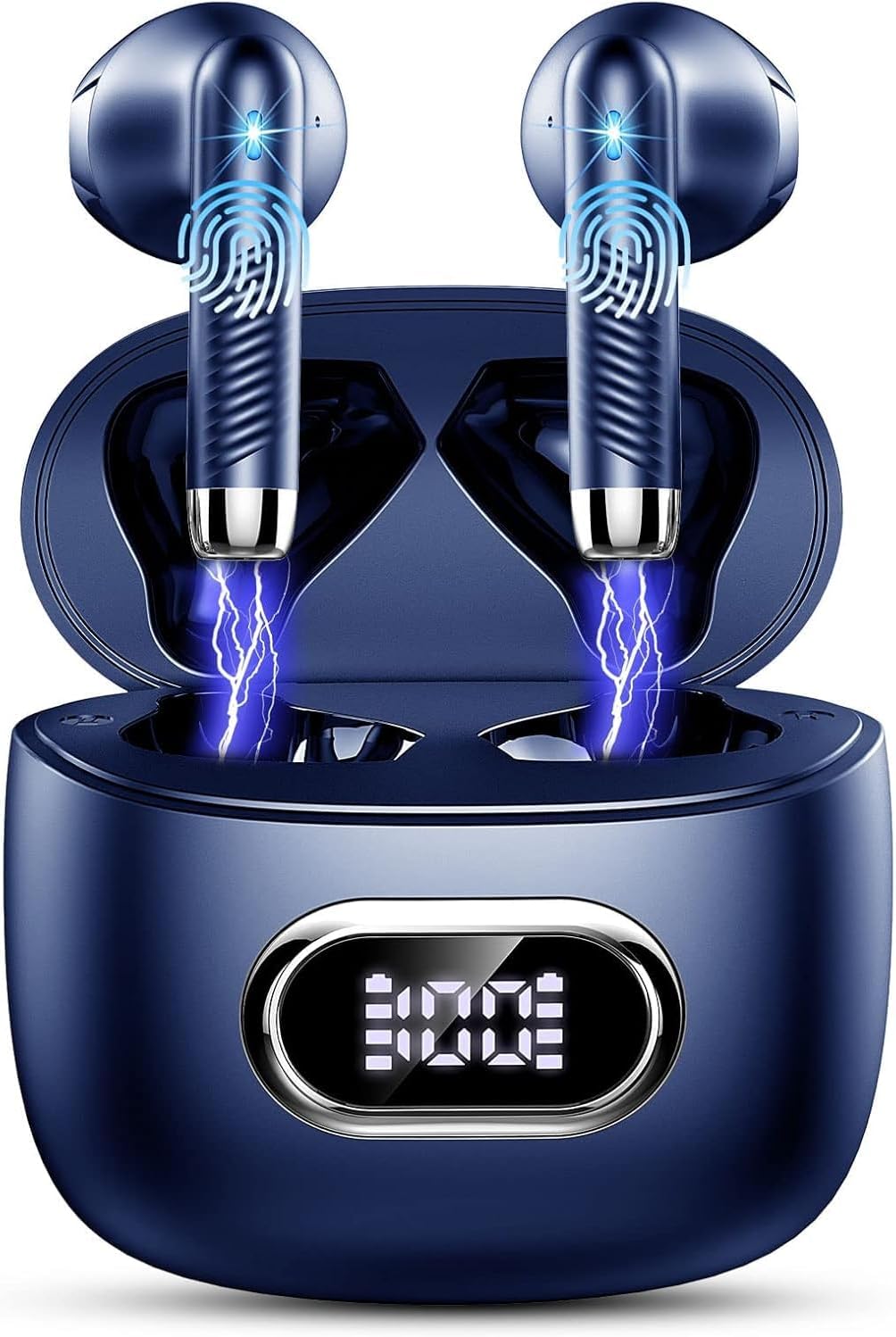 Detalle de Drsaec Wireless Earbuds (2026) with Bluetooth 5.4, IP7 Waterproof, 42H Playtime and LED Charging Case