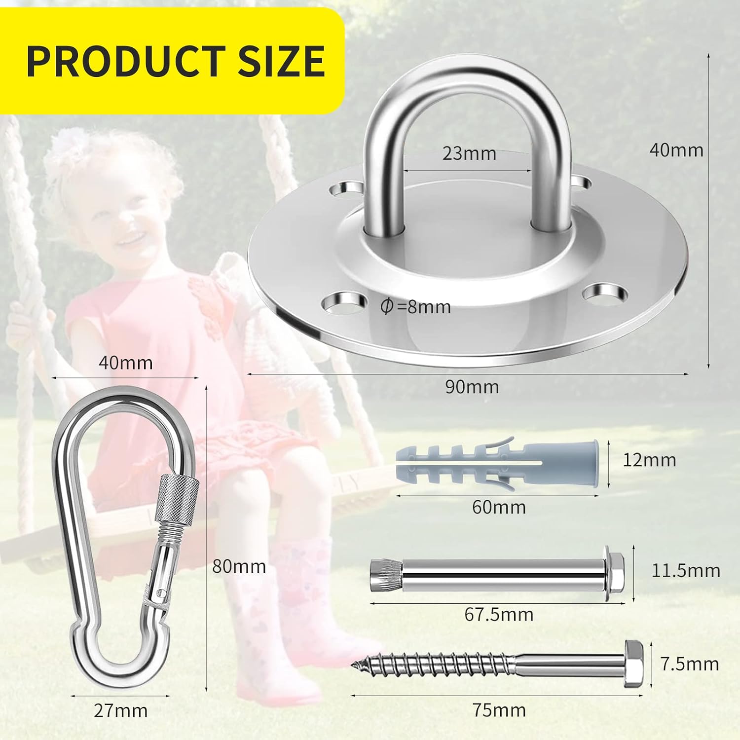 Detalle 2 de Morzejar Deckenhaken 360° drehbar 400 kg