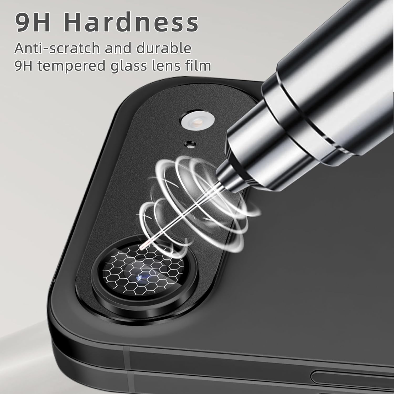Thumbnail 3 de SumRioo Kameraschutz-Panzerglasfolie für iPhone 17 Air (Kamera Linsenschutz), 9H, Aluminiumlegierung – Schwarz