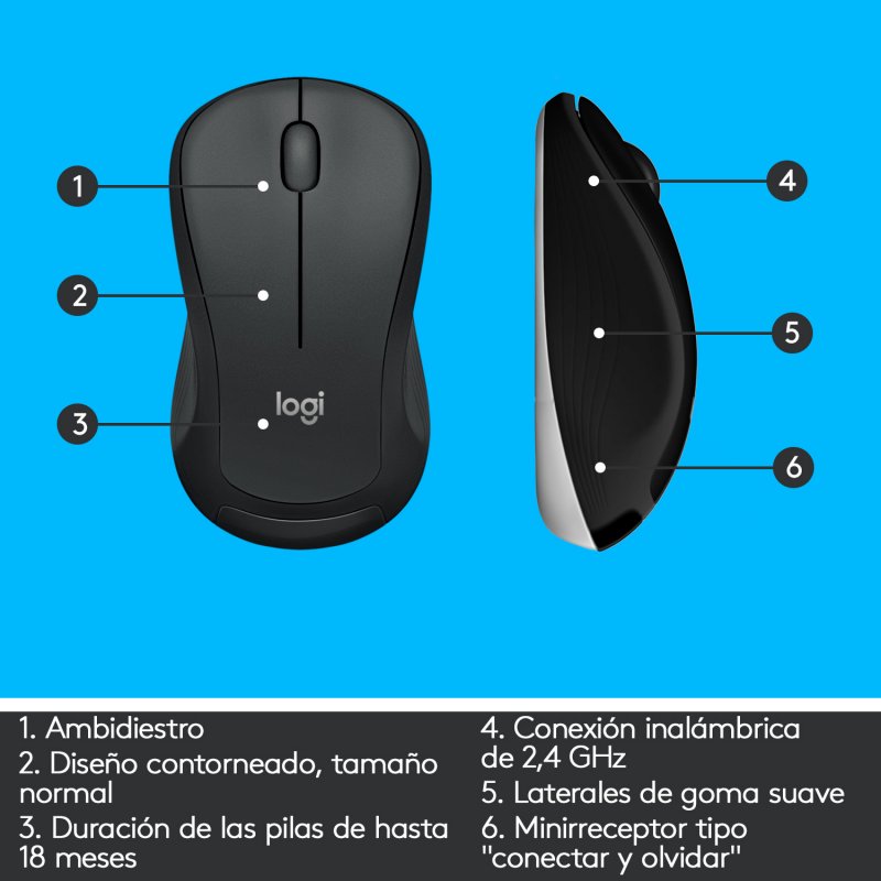 Thumbnail 2 de Logitech MK540 Advanced Combo: teclado y ratón inalámbricos con receptor Unifying