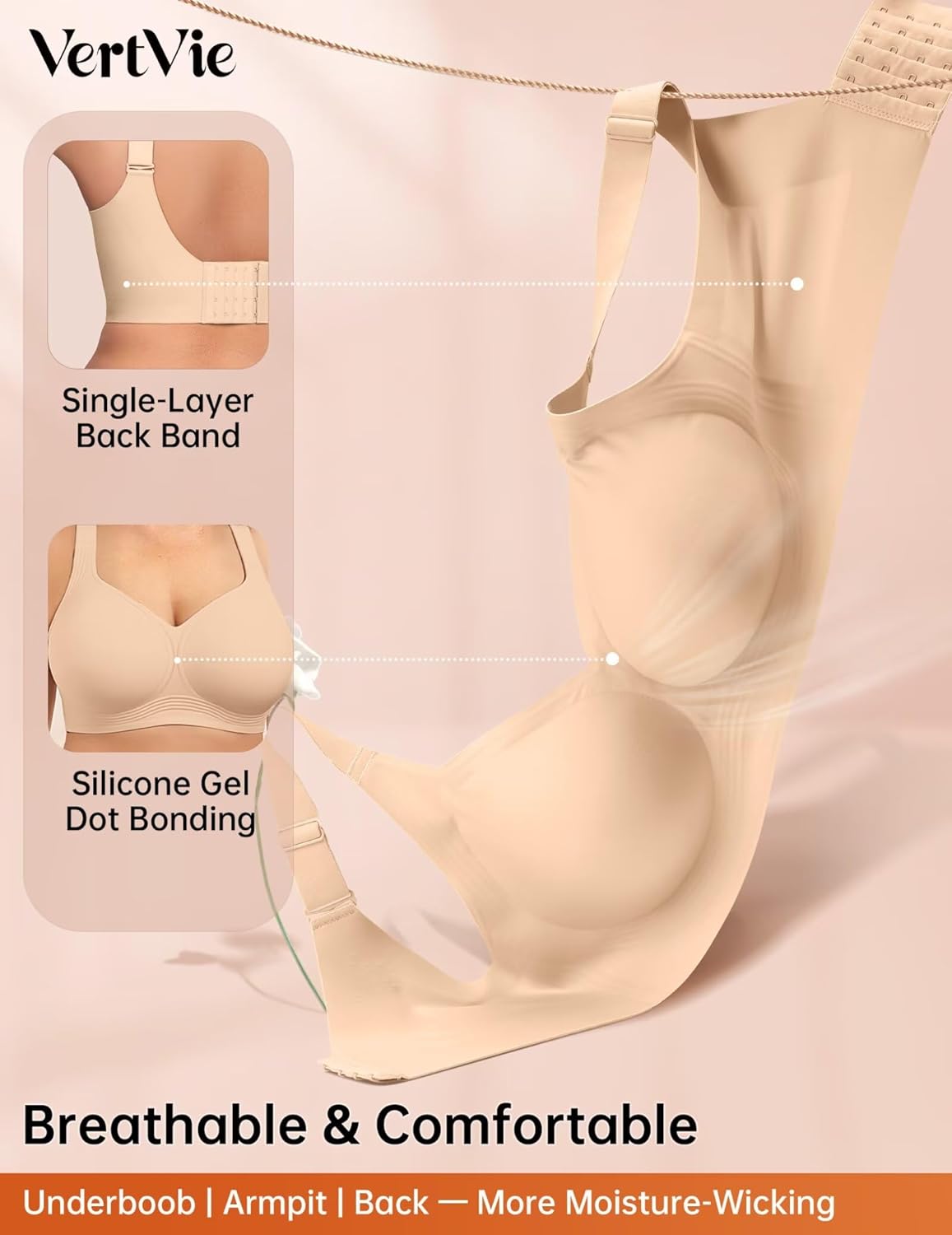 Thumbnail 6 de Vertvie Gel Bra XL, full support and coverage