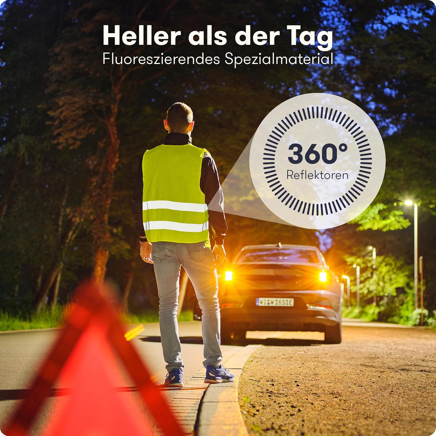 Thumbnail 6 de PURAHELP Warnwesten Auto 5er Set Gelb EN ISO 20471