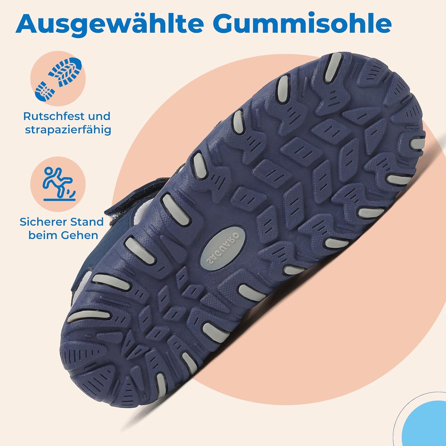 Thumbnail 6 de SAGUARO Sandalen Jungen Geschlossene Trekkingsandalen – Sommer, Komfort und Sicherheit