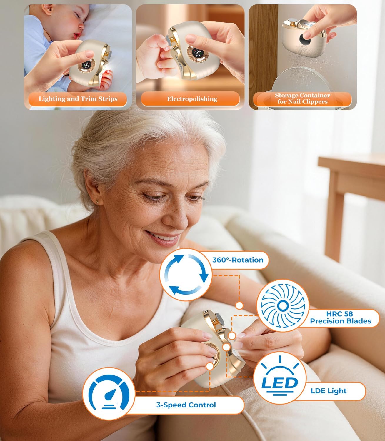 Detalle de Upgrad Electric Nail Clipper
