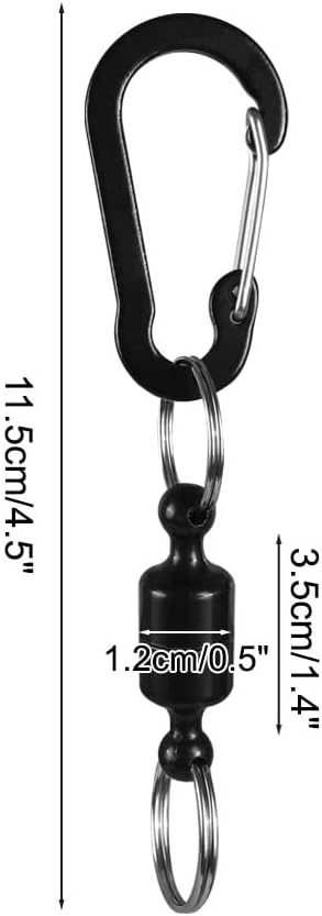 Thumbnail 1 de Magnetic Carabiners 2/4 Pcs – Magnetic Net Release Quick Release Keychains for Fishing, Camping, Hiking, Biking