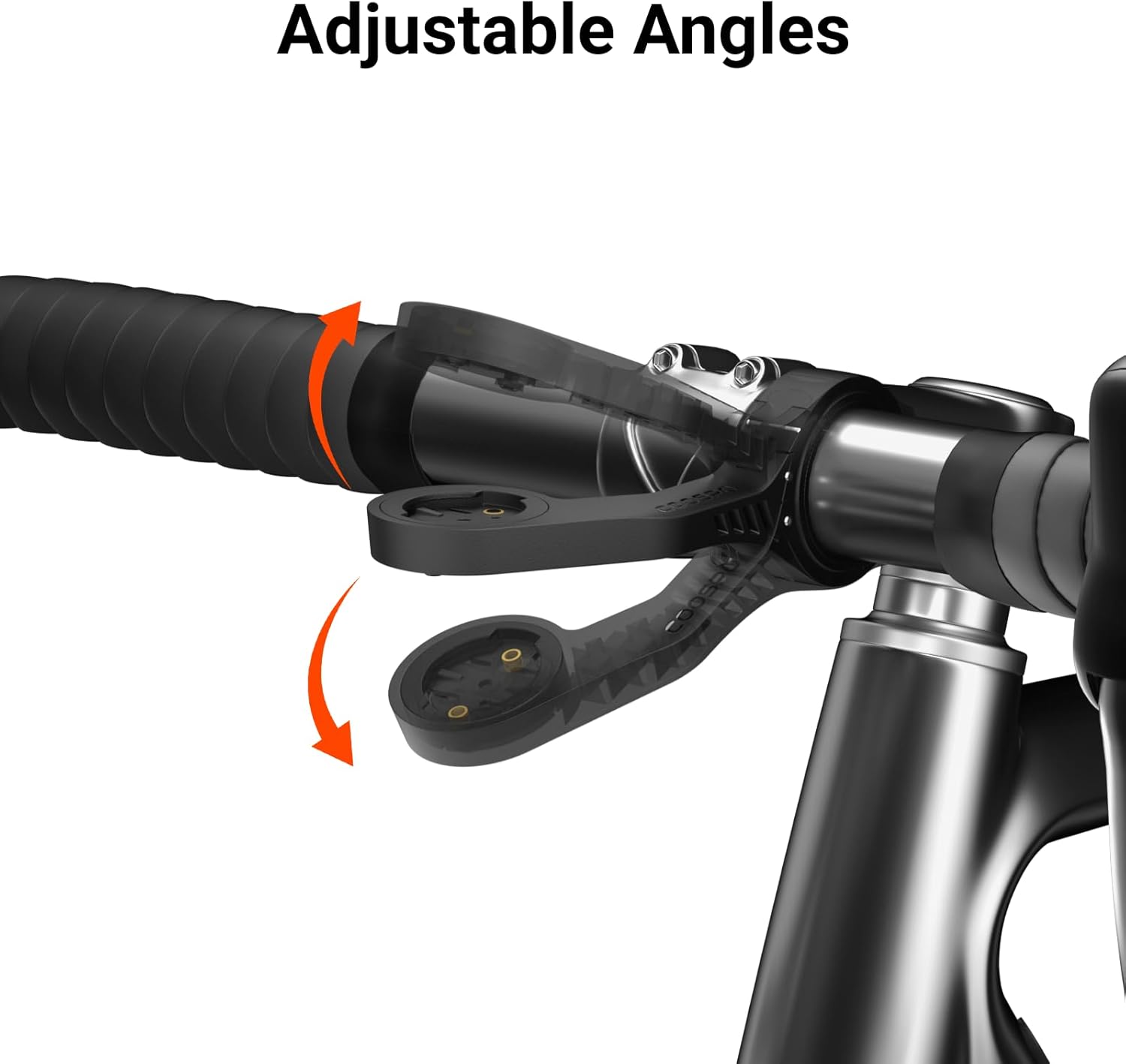 Thumbnail 2 de CooSpo MT5 Out Front Bike Computer Mount Adapter for Garmin and CooSpo (25.4mm/31.8mm)
