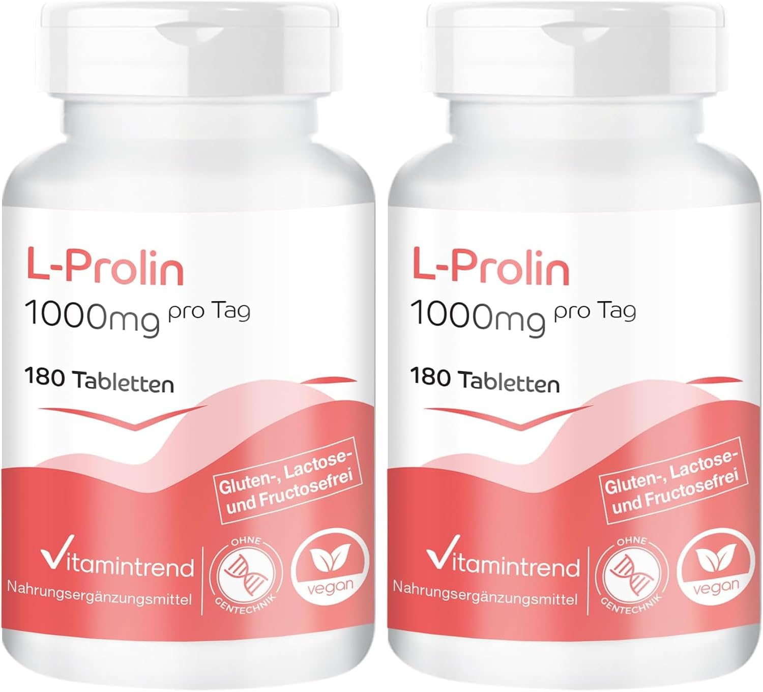 Thumbnail 6 de Vitamintrend L-Prolin 1000 mg pro Tagesdosis – hochdosiert, vegan, in Deutschland hergestellt